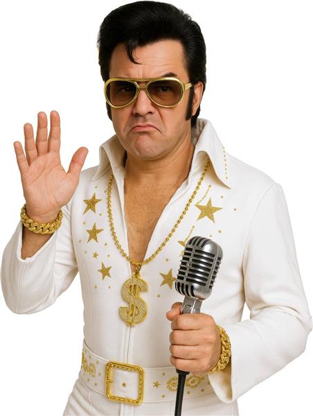 Grote foto hip hop verkleedset goud hip hop 3 delig verzamelen overige verzamelingen