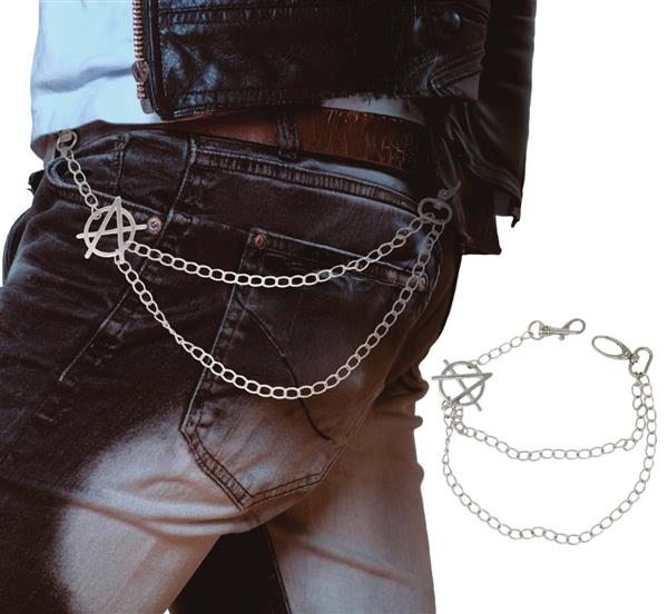 Grote foto punk broek ketting zilver verzamelen overige verzamelingen