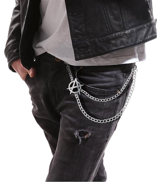 Grote foto punk broek ketting zilver verzamelen overige verzamelingen