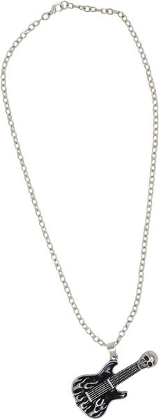 Grote foto gitaar ketting zwart zilver verzamelen overige verzamelingen
