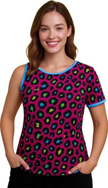 Grote foto luipaard shirt gekleurd dames verzamelen overige verzamelingen