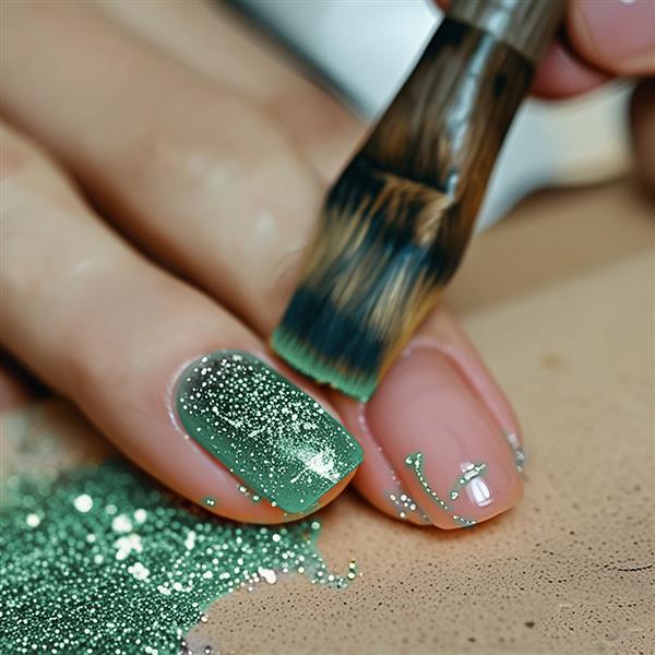 Grote foto groene glitter gel biodegradable 10gr verzamelen overige verzamelingen