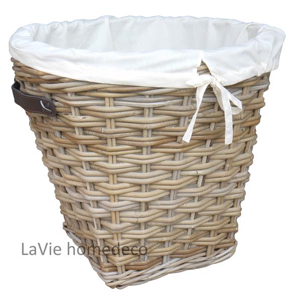 Grote foto grote rieten wasmand diameter 50cm huis en inrichting schalen en manden