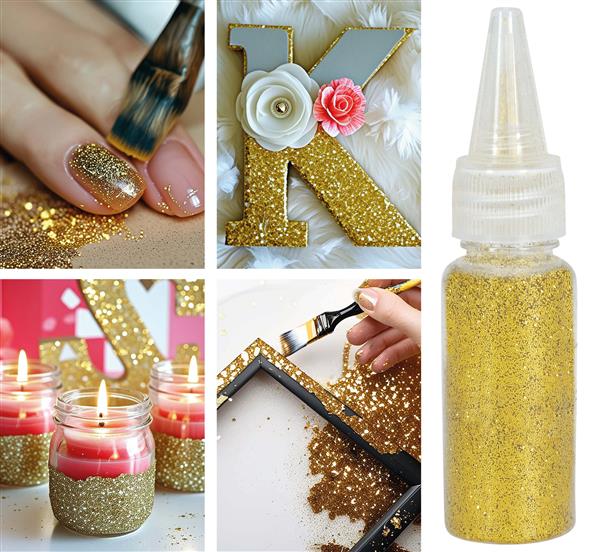 Grote foto gouden glitter gel 10gr verzamelen overige verzamelingen