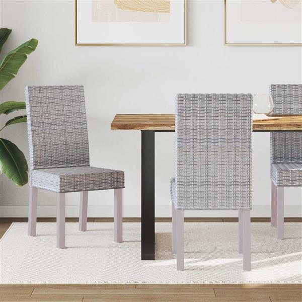 Grote foto vidaxl eetkamerstoel 2 pcs wit gewassen 45 x 54 x 93 cm huis en inrichting stoelen