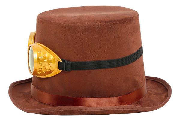 Grote foto steampunk hoed bruin met bril verzamelen overige verzamelingen