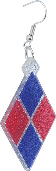 Grote foto ruit oorbellen blauw rood verzamelen overige verzamelingen