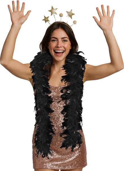 Grote foto zwarte boa veren 80gr verzamelen overige verzamelingen