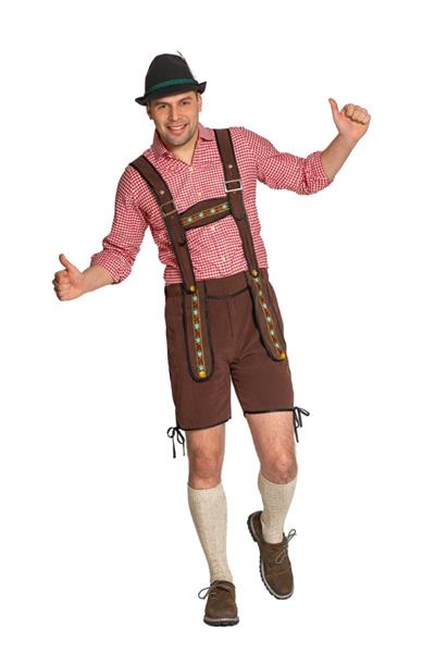 Grote foto lederhose donkerbruin heren johann verzamelen overige verzamelingen