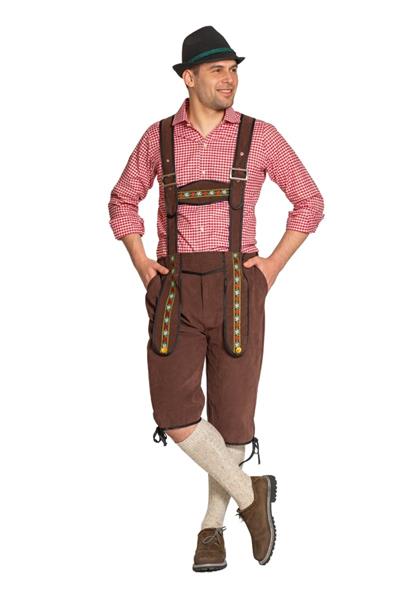 Grote foto lederhose donkerbruin heren met verstelbare bretels verzamelen overige verzamelingen