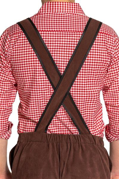 Grote foto lederhose donkerbruin heren met verstelbare bretels verzamelen overige verzamelingen