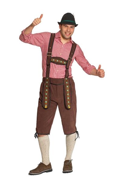 Grote foto lederhose donkerbruin heren met verstelbare bretels verzamelen overige verzamelingen