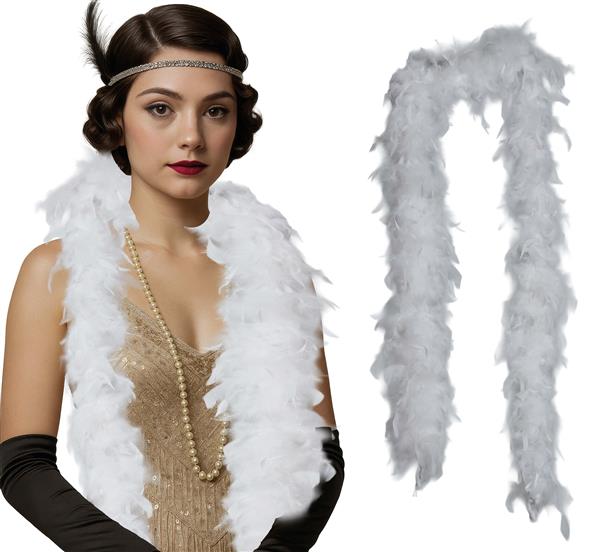 Grote foto witte boa veren 80gr verzamelen overige verzamelingen