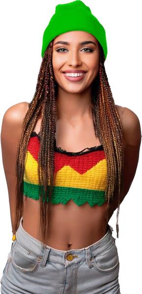 Grote foto neon groene muts stof verzamelen overige verzamelingen