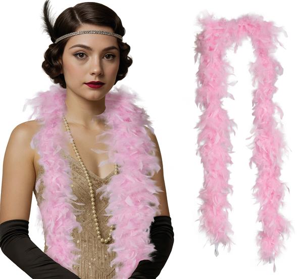 Grote foto lichtroze boa veren 80gr verzamelen overige verzamelingen