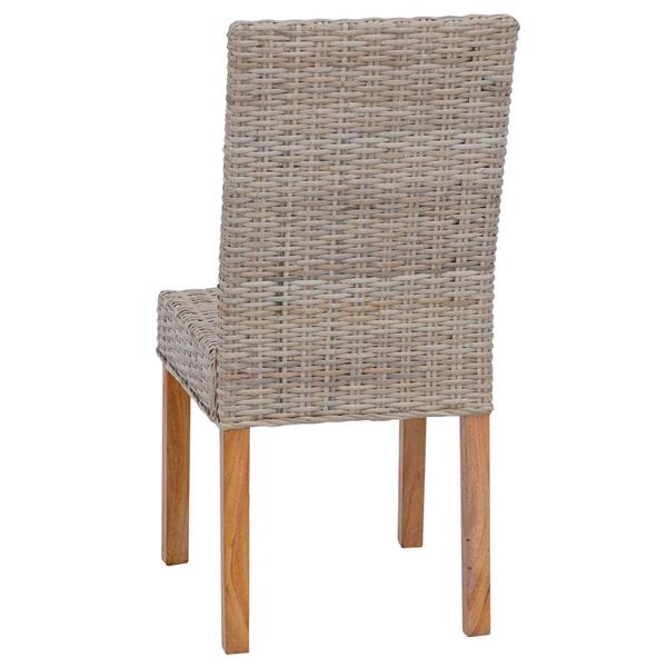 Grote foto vidaxl eetkamerstoel 2 pcs kubu grijs 45 x 54 x 93 cm huis en inrichting stoelen