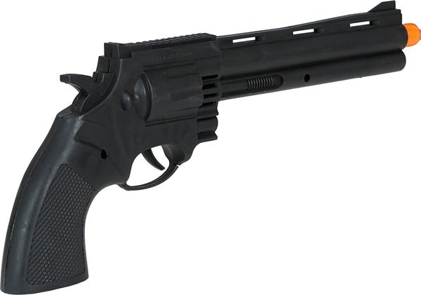 Grote foto zwarte nep pistool 32cm verzamelen overige verzamelingen