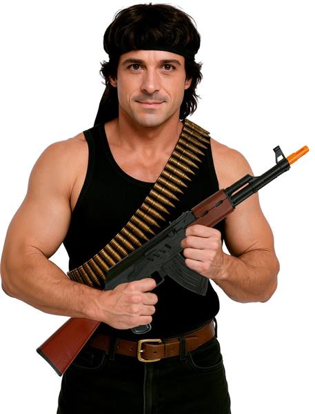 Grote foto zwart bruine nep pistool 67cm verzamelen overige verzamelingen