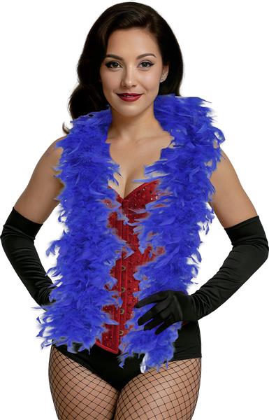 Grote foto blauwe boa veren 80gr verzamelen overige verzamelingen