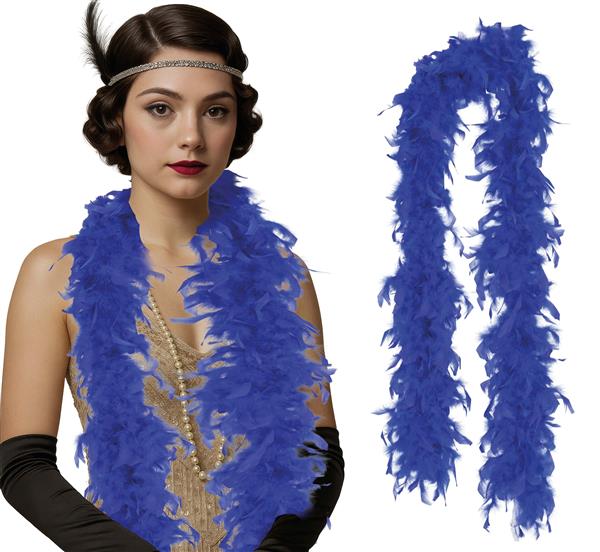 Grote foto blauwe boa veren 80gr verzamelen overige verzamelingen