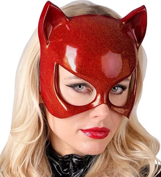 Grote foto kat oogmasker rood verzamelen overige verzamelingen