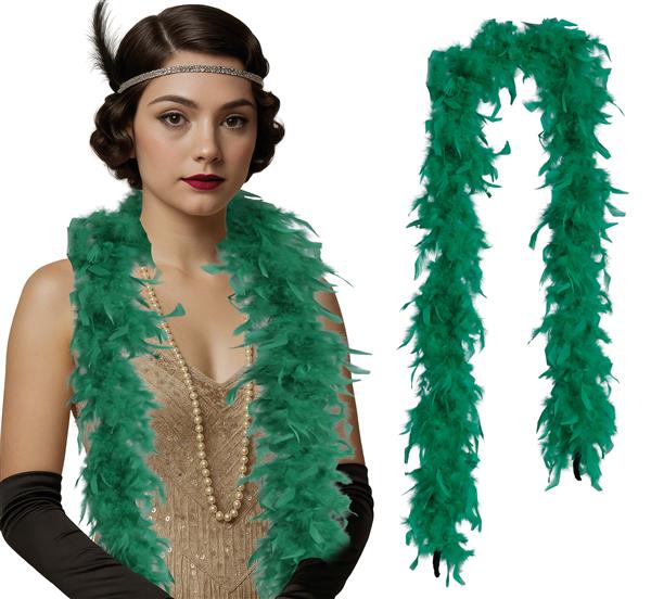 Grote foto groene boa veren 80gr verzamelen overige verzamelingen