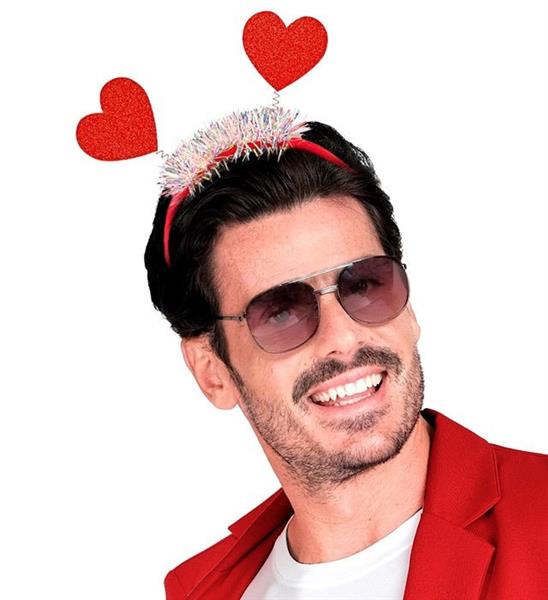 Grote foto hartjes haarband rood glitter verzamelen overige verzamelingen