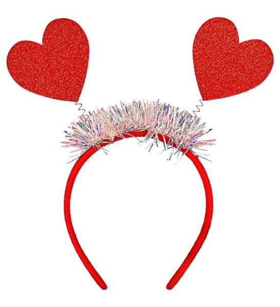 Grote foto hartjes haarband rood glitter verzamelen overige verzamelingen