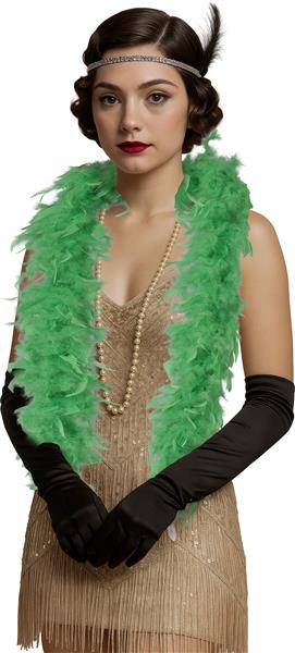 Grote foto lime groene boa veren 80gr verzamelen overige verzamelingen