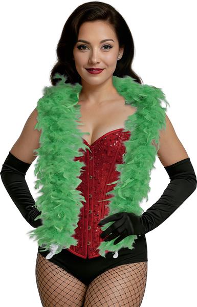 Grote foto lime groene boa veren 80gr verzamelen overige verzamelingen