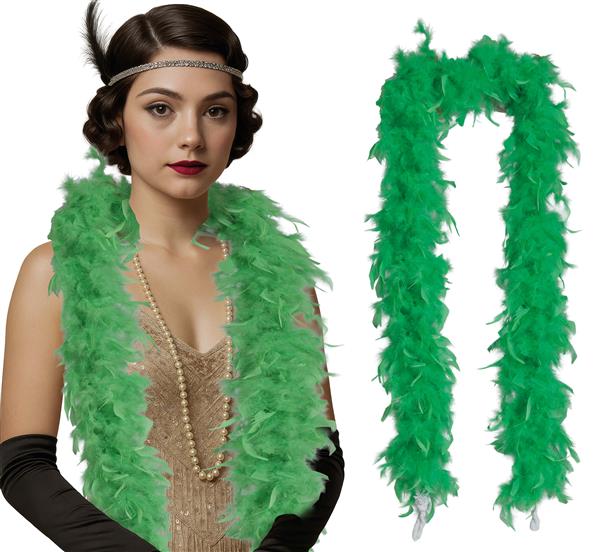 Grote foto lime groene boa veren 80gr verzamelen overige verzamelingen