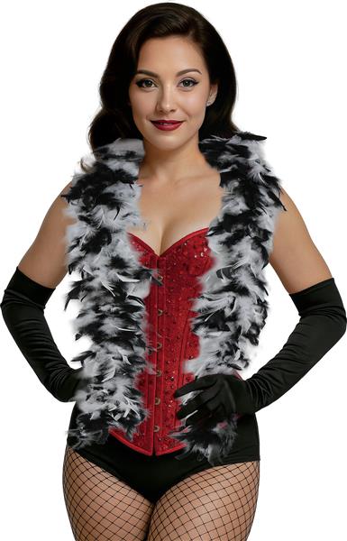 Grote foto zwart witte boa veren 80gr verzamelen overige verzamelingen