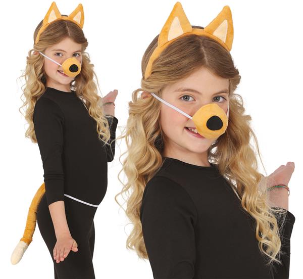 Grote foto hond verkleedset bruin kind 3 delig verzamelen overige verzamelingen