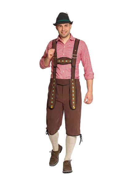 Grote foto lederhose donkerbruin heren met verstelbare bretels verzamelen overige verzamelingen