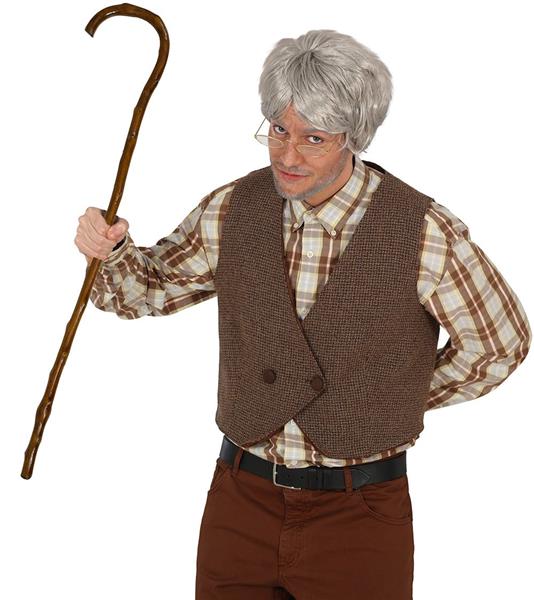 Grote foto bruine wandelstok 90cm verzamelen overige verzamelingen