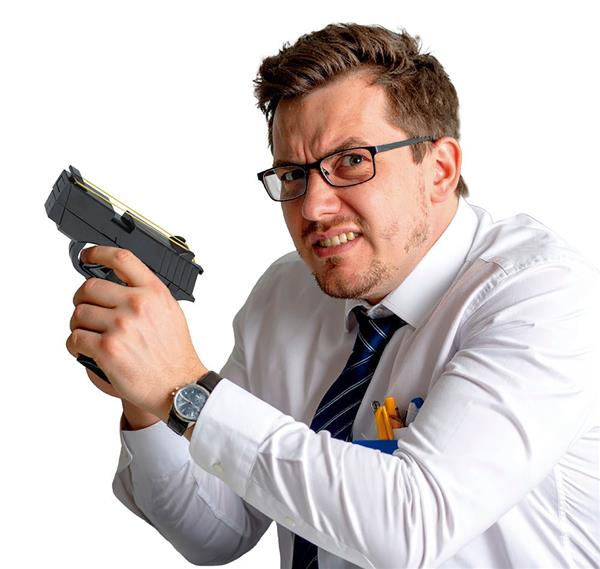 Grote foto zwart nep pistool elastiekjes 17cm verzamelen overige verzamelingen