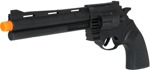 Grote foto zwarte nep pistool 32cm verzamelen overige verzamelingen