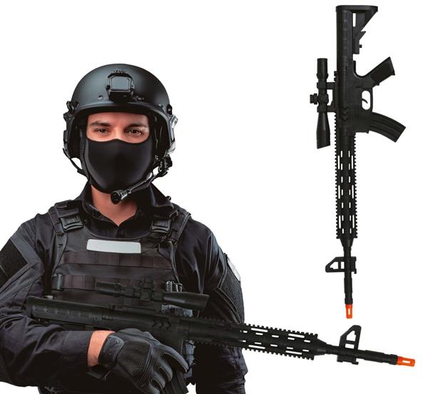 Grote foto zwart nep pistool 68cm verzamelen overige verzamelingen