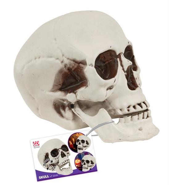 Grote foto halloween schedel met beweegbare kaak 12cm verzamelen overige verzamelingen