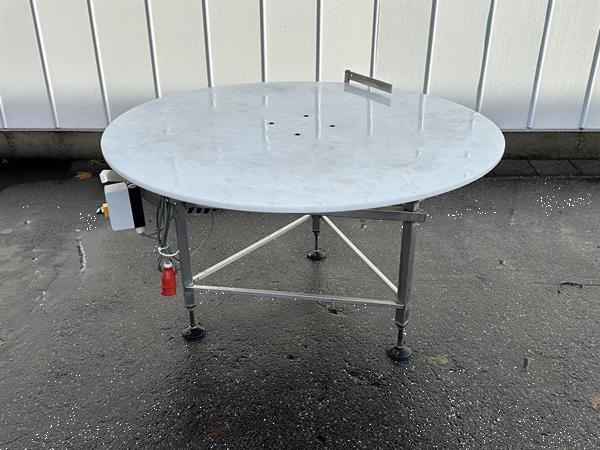 Grote foto draaitafel roestvrijstalen frame pvc blad 150 cm agrarisch tuinbouw