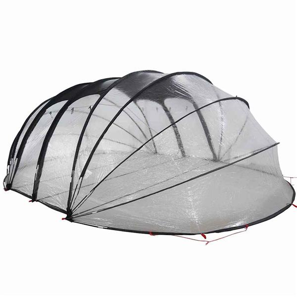 Grote foto vidaxl zwembad tent koepel doorzichtig 538 x 440 x 204 cm pvc tuin en terras zwembaden toebehoren