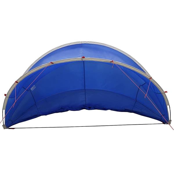 Grote foto vidaxl pooldome blauw 336 x 322 x 160 cm 185t polyester met pu coating tuin en terras zwembaden toebehoren