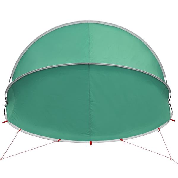 Grote foto vidaxl pooldome groen 336 x 322 x 160 cm 185t polyester met pu coating tuin en terras zwembaden toebehoren