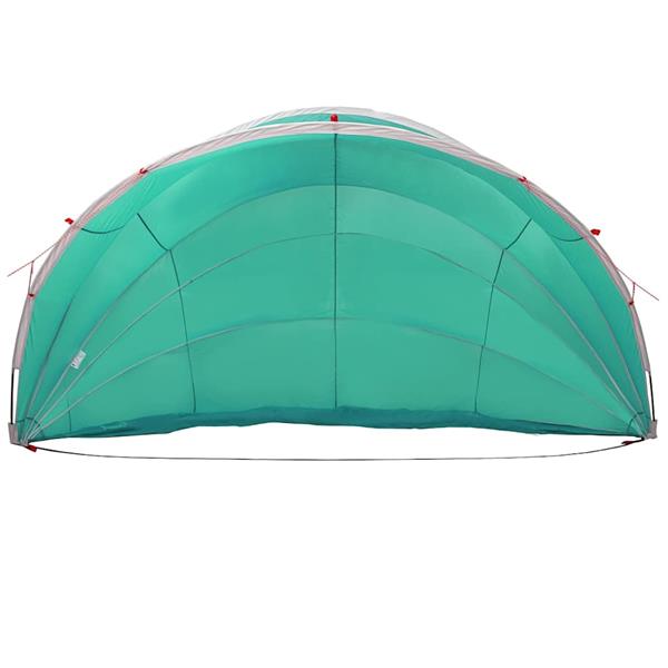 Grote foto vidaxl pooldome groen 592 x 590 x 275 cm 185t polyester met pu coating tuin en terras zwembaden toebehoren