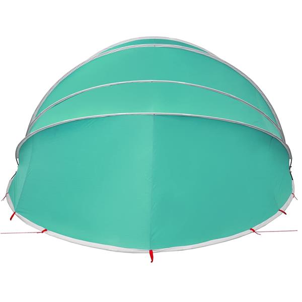 Grote foto vidaxl pooldome groen 592 x 590 x 275 cm 185t polyester met pu coating tuin en terras zwembaden toebehoren