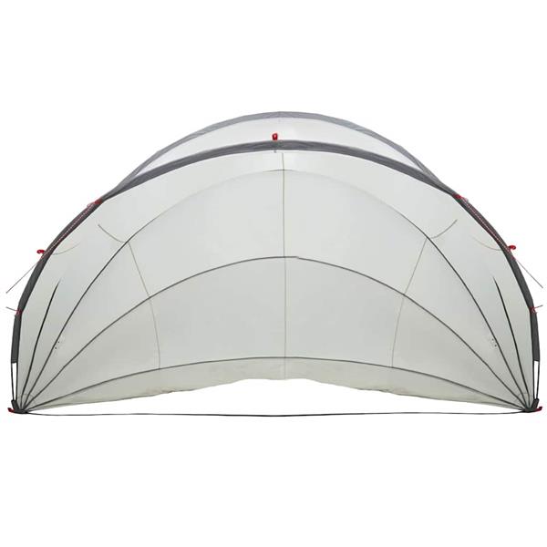 Grote foto vidaxl pooldome grijs en oranje 546 x 516 x 250 cm tuin en terras zwembaden toebehoren