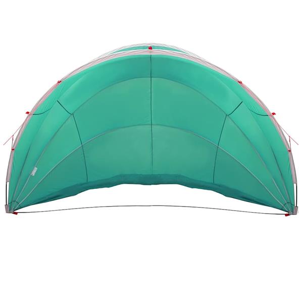 Grote foto vidaxl pooldome groen 546 x 516 x 250 cm 185t polyester met pu coating tuin en terras zwembaden toebehoren