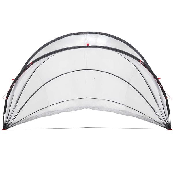 Grote foto vidaxl pooldome doorzichtig 500 x 500 x 236 cm pvc tuin en terras zwembaden toebehoren