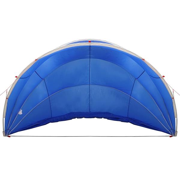 Grote foto vidaxl pooldome blauw 500 x 500 x 236 cm 185t polyester met pu coating tuin en terras zwembaden toebehoren