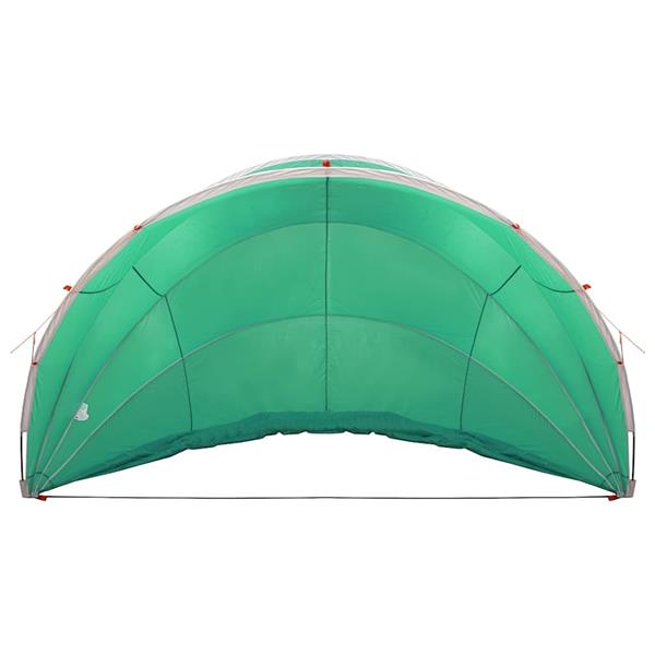 Grote foto vidaxl pooldome groen 500 x 500 x 236 cm 185t polyester met pu coating tuin en terras zwembaden toebehoren